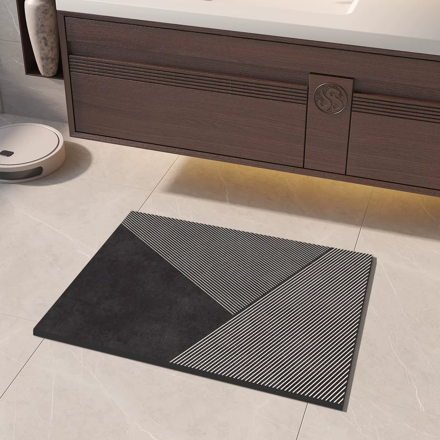 Luxury Diatomite Mud Bath Mat Bathroom Super Absorbent Shower Foot Mats Non Slip Quick Dry Toilet Carpet Room Rugs Doormat