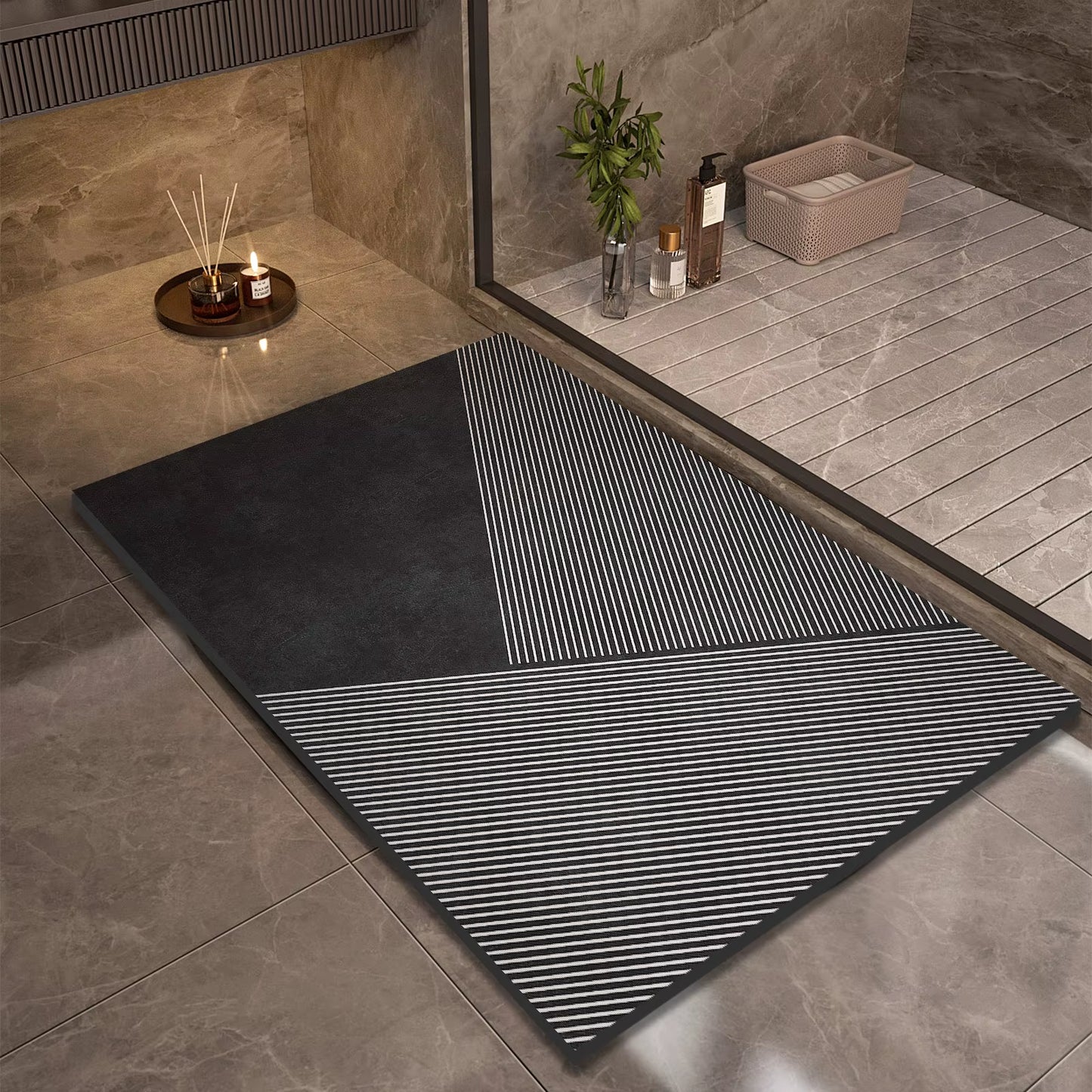Luxury Diatomite Mud Bath Mat Bathroom Super Absorbent Shower Foot Mats Non Slip Quick Dry Toilet Carpet Room Rugs Doormat
