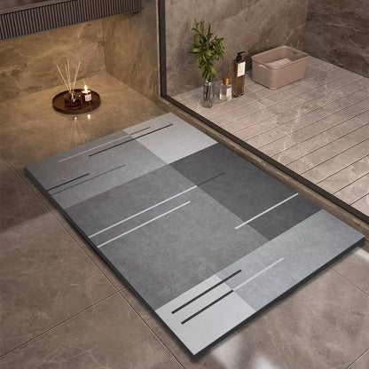 Luxury Diatomite Mud Bath Mat Bathroom Super Absorbent Shower Foot Mats Non Slip Quick Dry Toilet Carpet Room Rugs Doormat